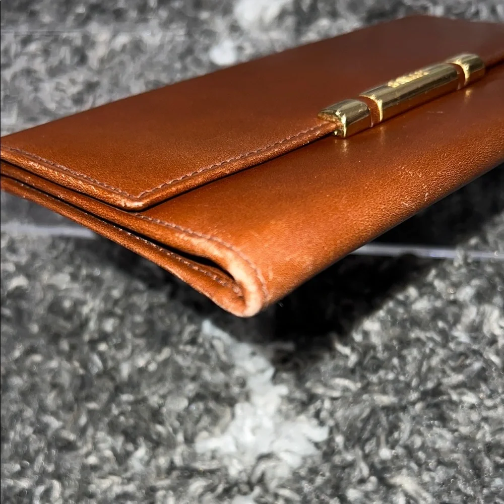 EUC Authentic Vintage Bally Dolce Brandy Calf Long Wallet - Picture 10 of 16